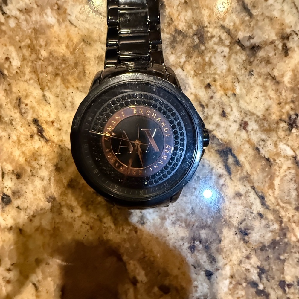 Armani Exchange AX4323 Julietta Black Dial Black Ion Plated Women's Watch